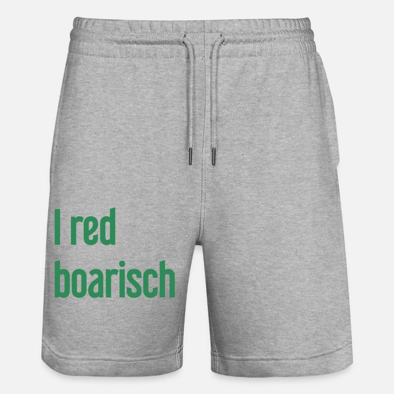 I boarisch rouge - Short de jogging bio TRAINER Stanley/Stella unisexe - gris chiné