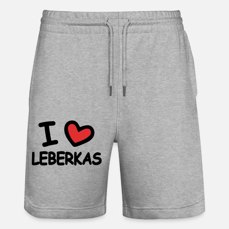J’adore Leberkas - Short de jogging bio TRAINER Stanley/Stella unisexe - gris chiné