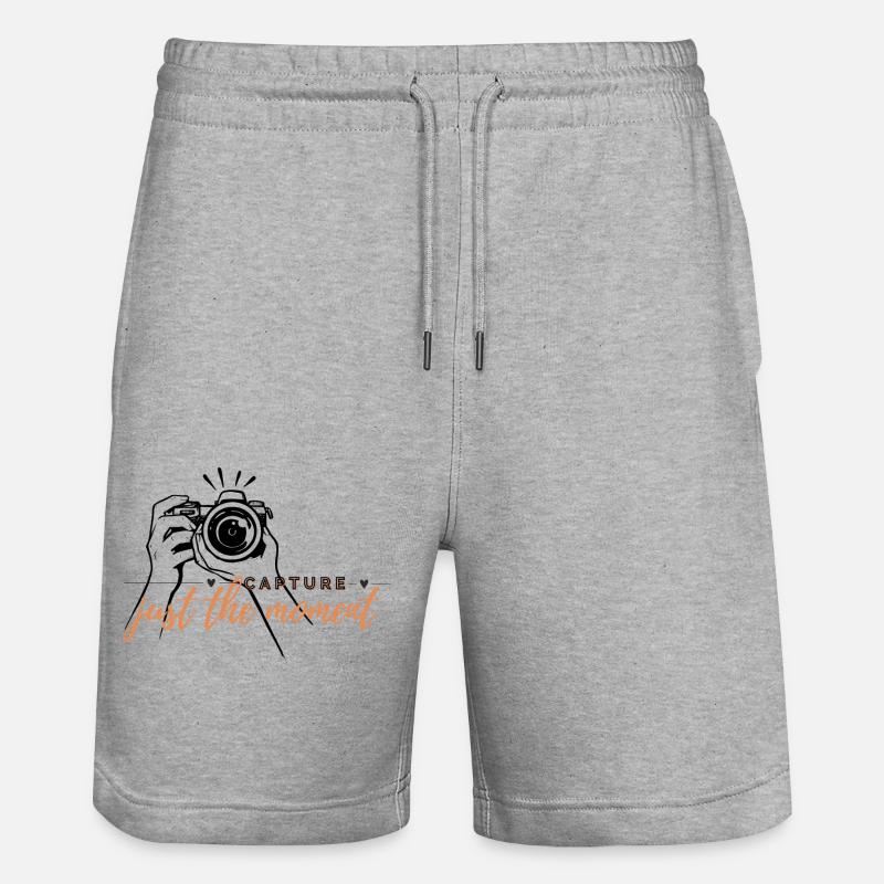 Capturez l’instant présent - Short de jogging bio TRAINER Stanley/Stella unisexe - gris chiné