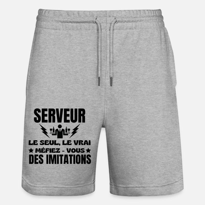 AUTHENTIC-SERVER - Stanley/Stella Unisex Bio Joggingshorts Trainer  - Grau meliert