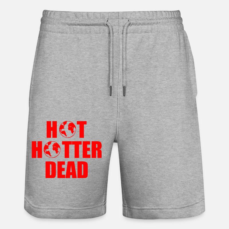 Hot hotter dead - Stanley/Stella Unisex Bio Joggingshorts Trainer  - Grau meliert