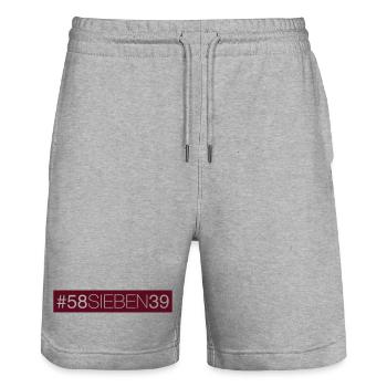 Sauerland Edition - 58739 Wickede (Ruhr) /souvenir sheet - Stanley/Stella Trainer Unisex Organic Jogging Shorts - heather grey - Front - Nik (191cm) & Marisol (170cm)