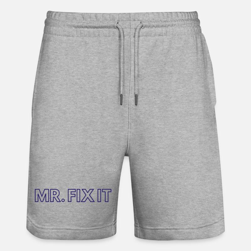 M. Fix it - Short de jogging bio TRAINER Stanley/Stella unisexe - gris chiné
