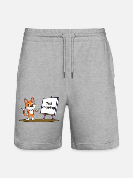 Tail Chasing - Stanley/Stella Unisex Bio Joggingshorts Trainer  - Grau meliert