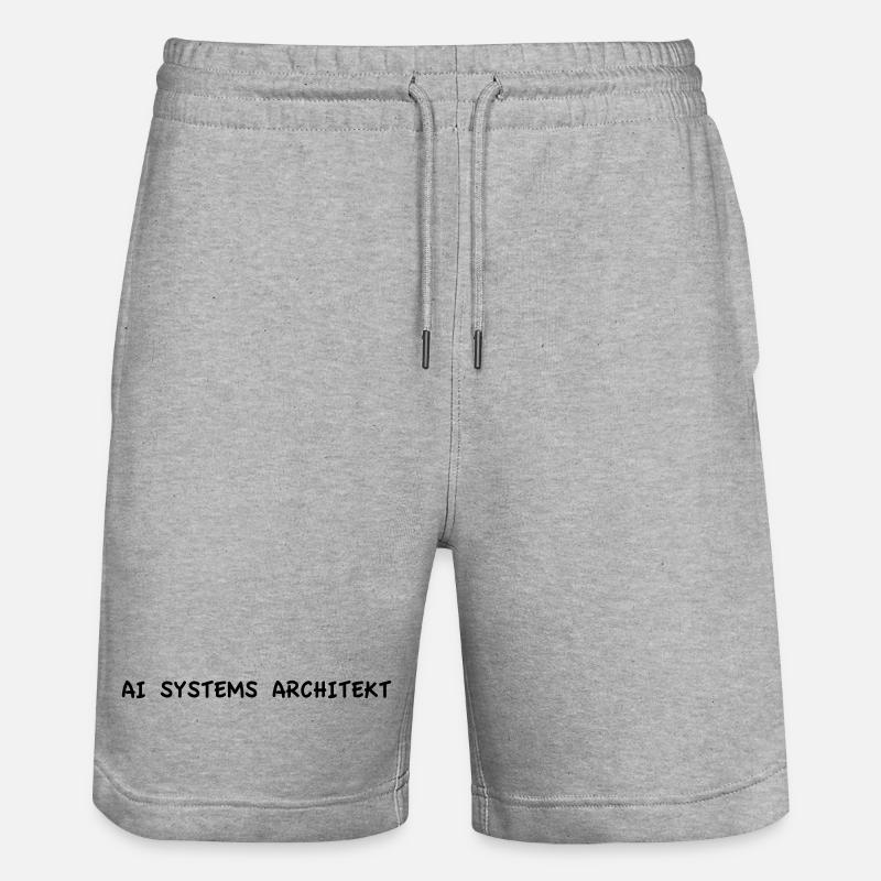Architecte de systèmes d’IA - Short de jogging bio TRAINER Stanley/Stella unisexe - gris chiné
