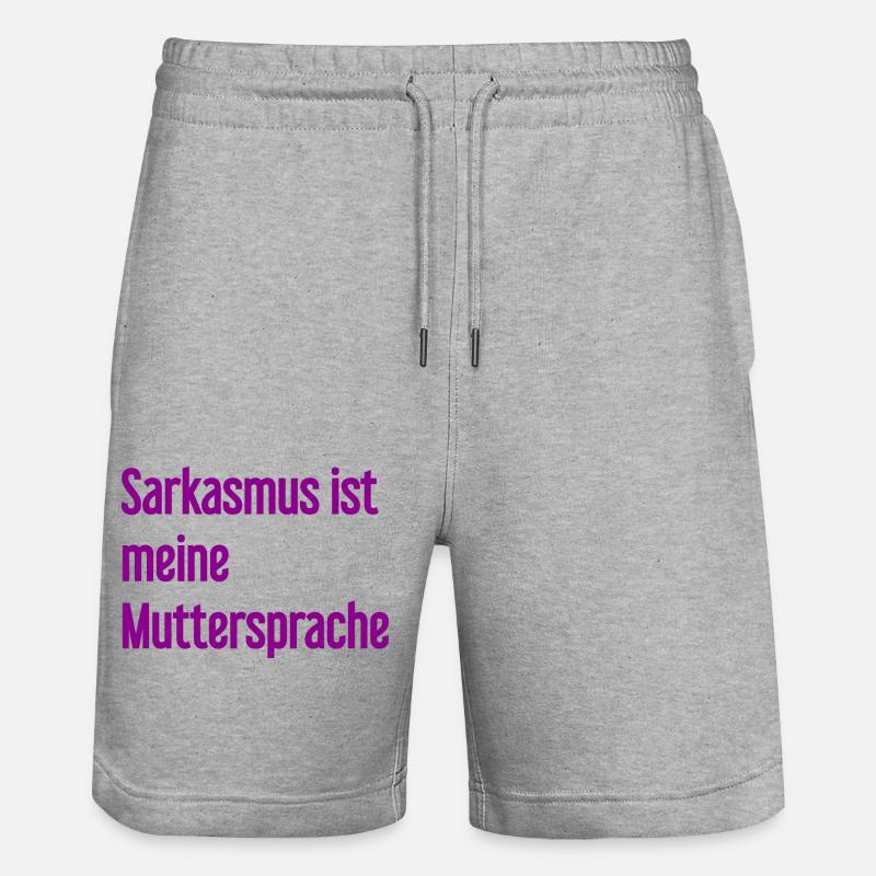Sarcasme Pro - Short de jogging bio TRAINER Stanley/Stella unisexe - gris chiné