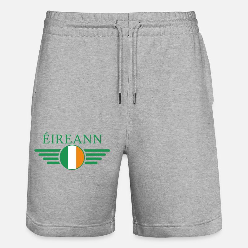 T-shirt design de style irlandais - Short de jogging bio TRAINER Stanley/Stella unisexe - gris chiné