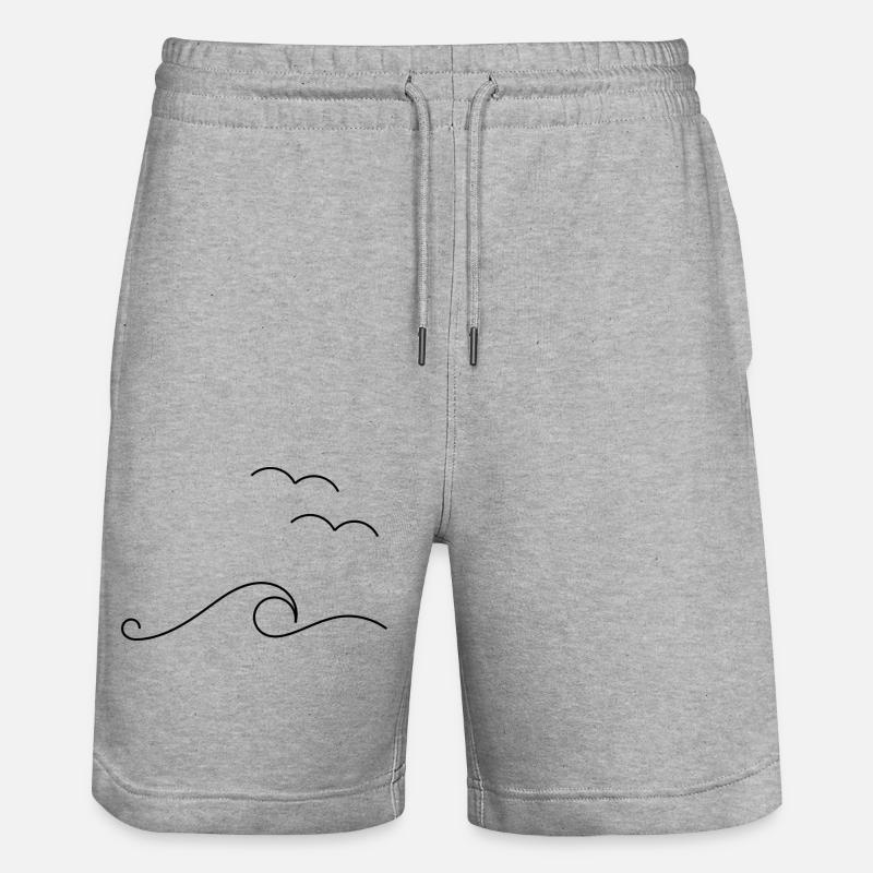 Waves - Short de jogging bio TRAINER Stanley/Stella unisexe - gris chiné