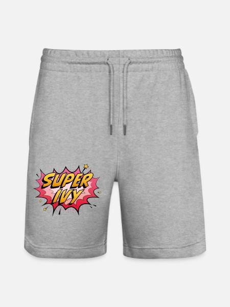 Super Ivy - Stanley/Stella Trainer Unisex Organic Jogging Shorts - heather grey