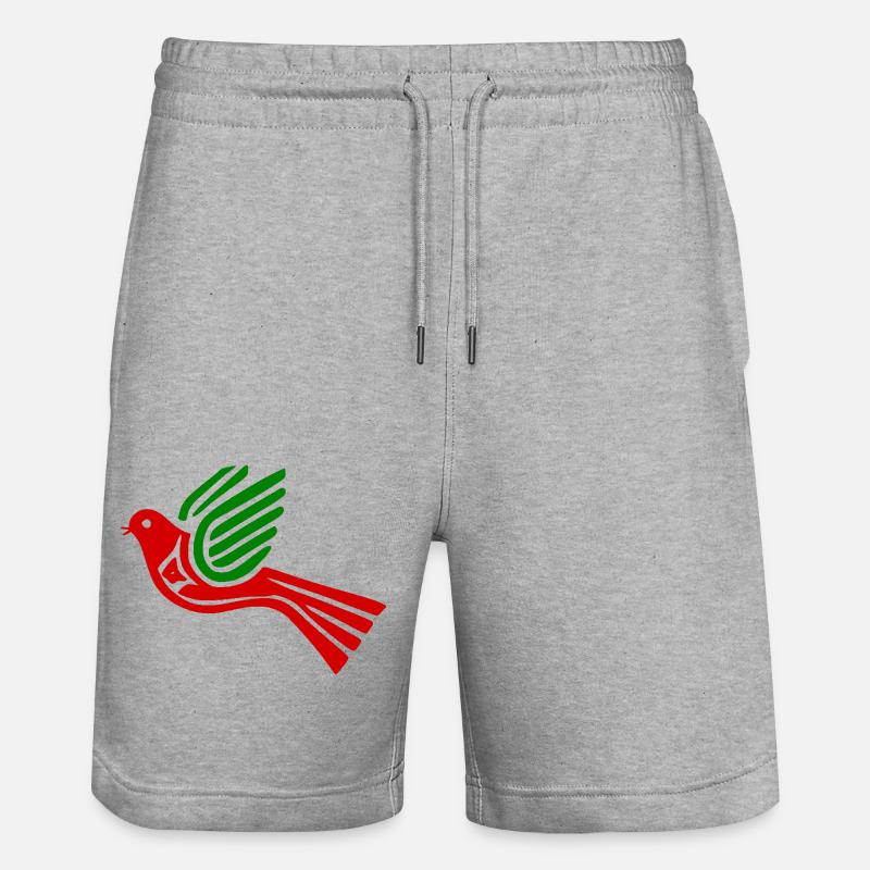 Colombe de la paix - Short de jogging bio TRAINER Stanley/Stella unisexe - gris chiné