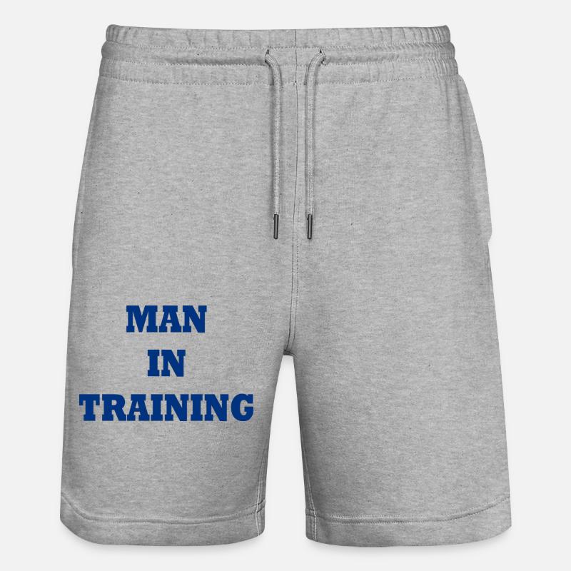 Man in Training - Short de jogging bio TRAINER Stanley/Stella unisexe - gris chiné