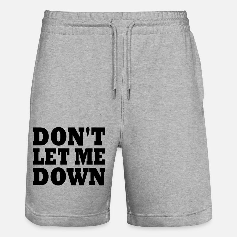 Don't let me down - Short de jogging bio TRAINER Stanley/Stella unisexe - gris chiné