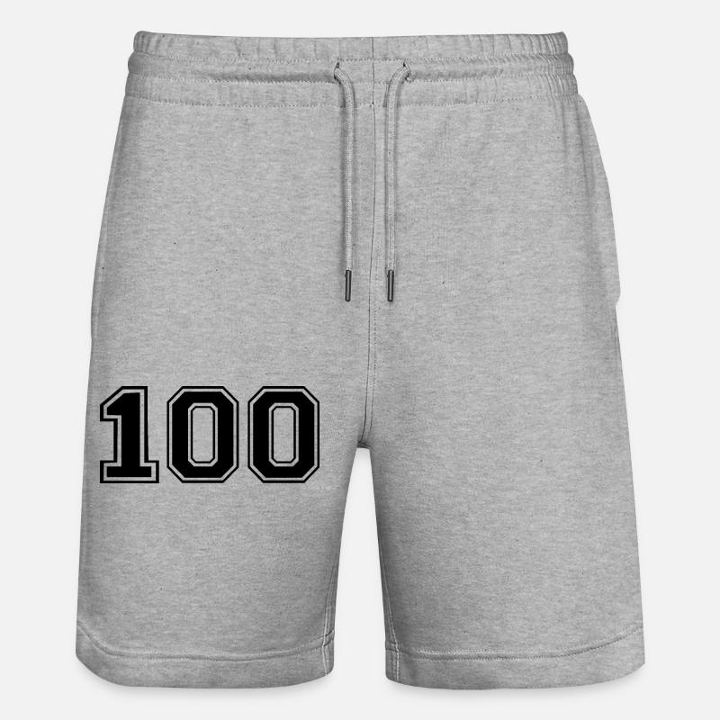 100 - Short de jogging bio TRAINER Stanley/Stella unisexe - gris chiné