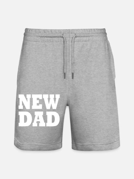 New dad - Stanley/Stella Trainer økologiske unisex joggingshorts - grå meleret