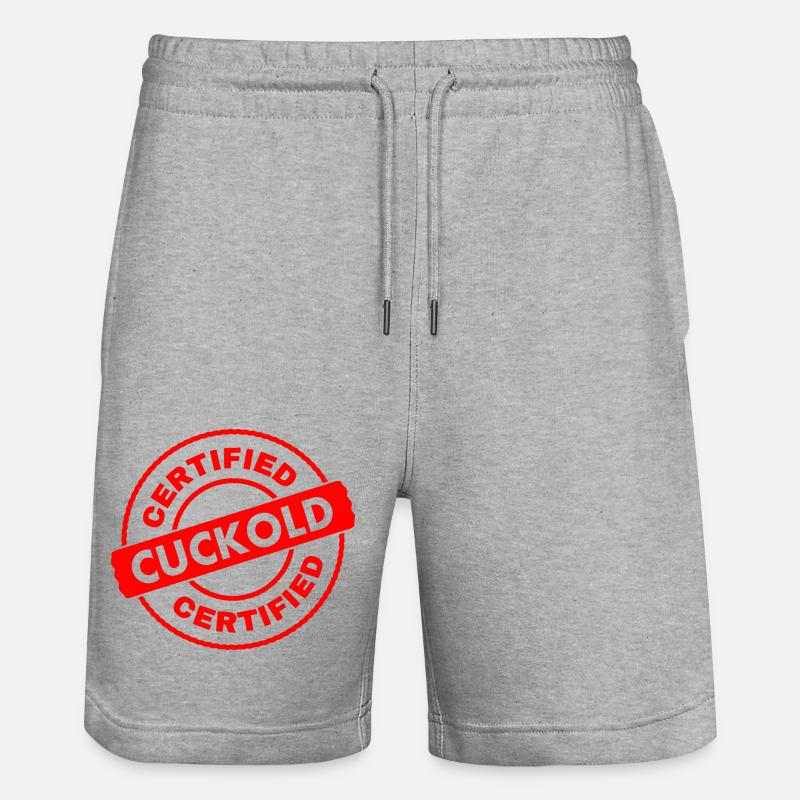 Cuckold - Short de jogging bio TRAINER Stanley/Stella unisexe - gris chiné