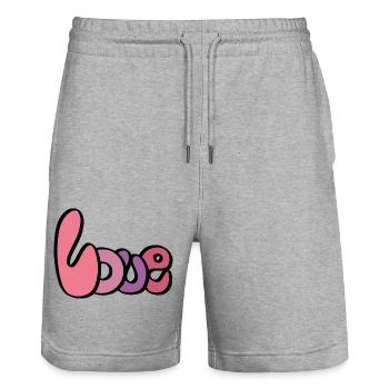 Me My Valentine - Stanley/Stella Unisex Bio Joggingshorts Trainer  - Grau meliert - Vorne - Nik (191cm) & Marisol (170cm)