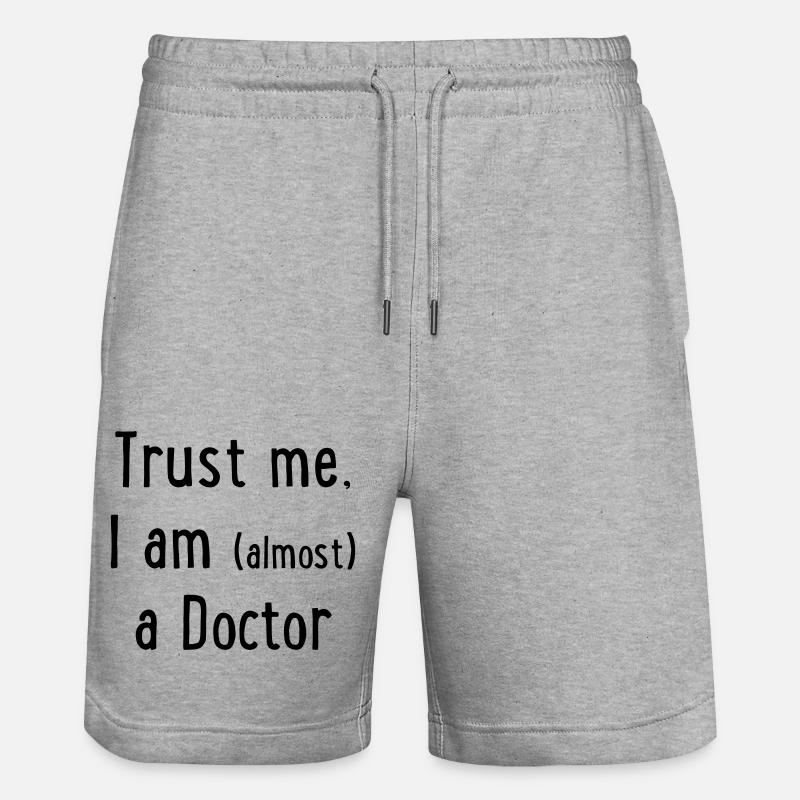 Arzt - Stanley/Stella Unisex Bio Joggingshorts Trainer - Grau meliert