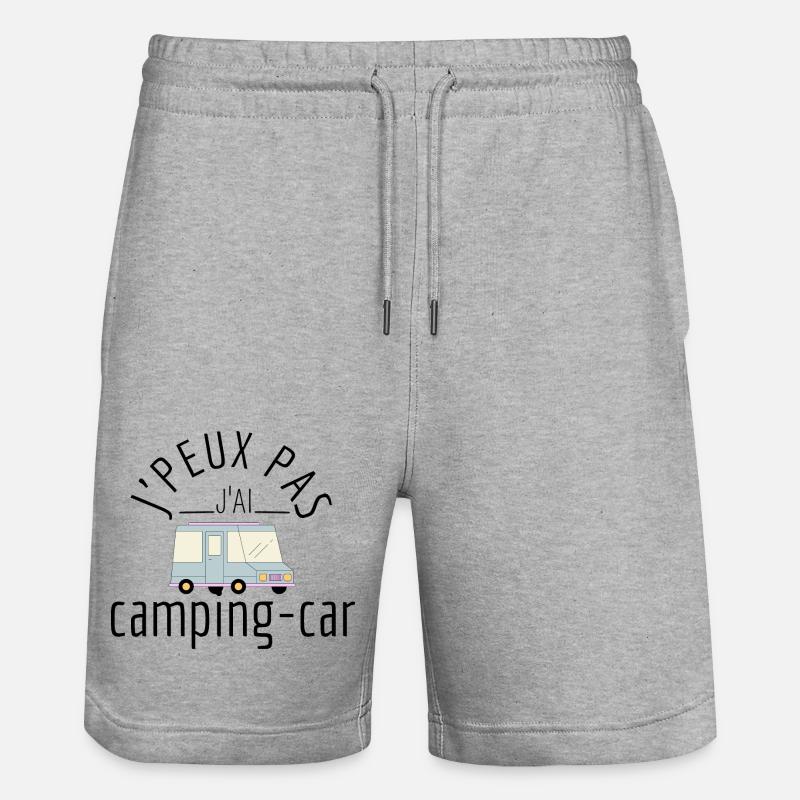 j'peux pas j'ai camping-car - Short de jogging bio TRAINER Stanley/Stella unisexe - gris chiné