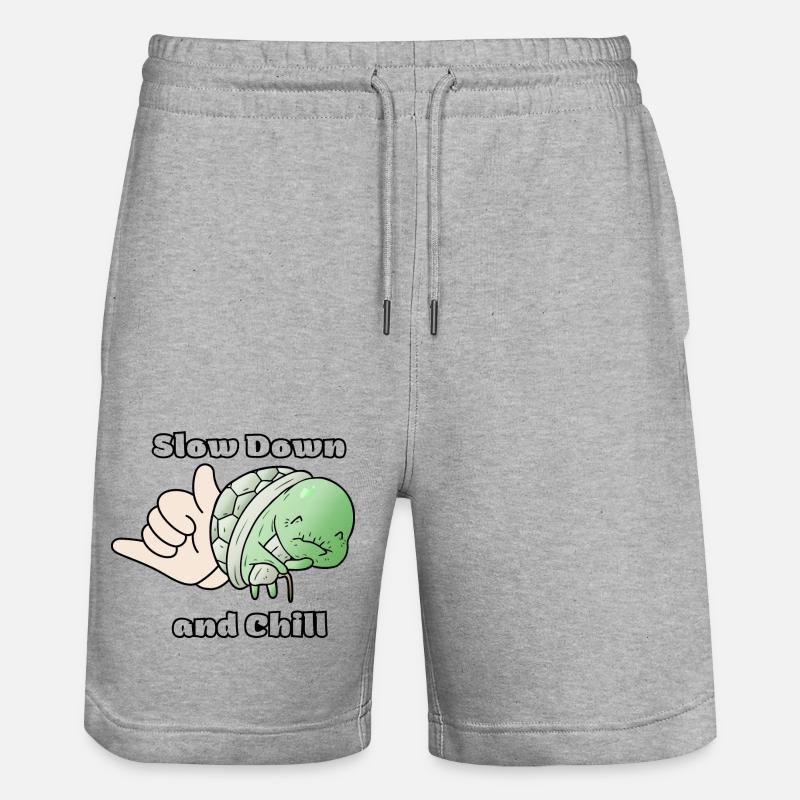 Ralentissez et détendez-vous - Short de jogging bio TRAINER Stanley/Stella unisexe - gris chiné