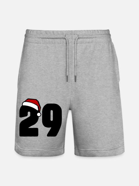 29 Numéro Noël - Short de jogging bio TRAINER Stanley/Stella unisexe - gris chiné