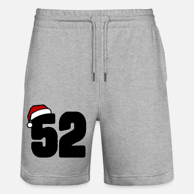 52 Numéro Noël - Short de jogging bio TRAINER Stanley/Stella unisexe - gris chiné