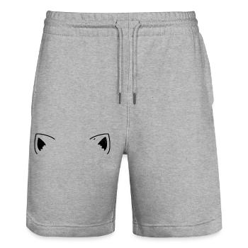 oreilles d’animaux surélevées mignonnes - Short de jogging bio TRAINER Stanley/Stella unisexe - gris chiné - Devant - Nik (191cm) & Marisol (170cm)