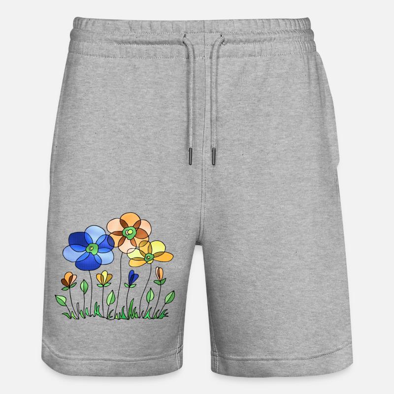 Fleur - Short de jogging bio TRAINER Stanley/Stella unisexe - gris chiné