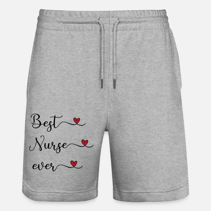 Infirmier - Short de jogging bio TRAINER Stanley/Stella unisexe - gris chiné