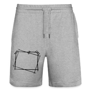 Photo Frames / Picture Frames for Beautiful Memories - Stanley/Stella Trainer Unisex Organic Jogging Shorts - heather grey - Front - Nik (191cm) & Marisol (170cm)