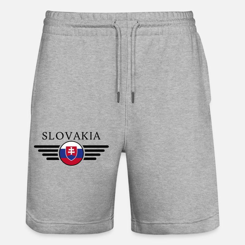 T-shirt de style slovène - Short de jogging bio TRAINER Stanley/Stella unisexe - gris chiné