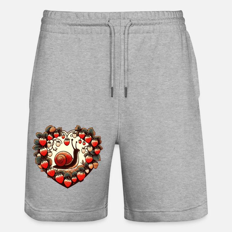 Escargot - Short de jogging bio TRAINER Stanley/Stella unisexe - gris chiné