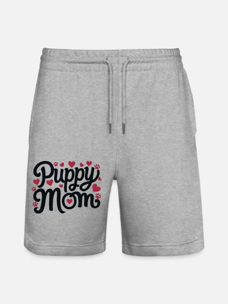 Hündchen - Stanley/Stella Unisex Bio Joggingshorts Trainer - Grau meliert