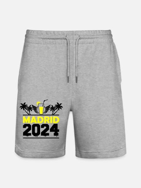 Madrid 2024 - Short de jogging bio TRAINER Stanley/Stella unisexe - gris chiné