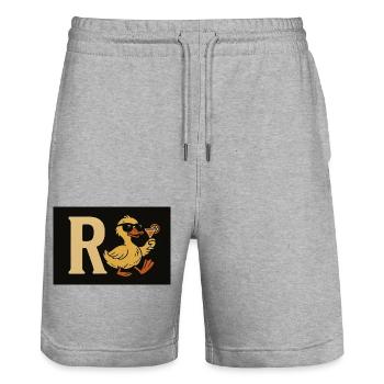 Die (R)ente - Stanley/Stella Unisex Bio Joggingshorts Trainer  - Grau meliert - Vorne - Nik (191cm) & Marisol (170cm)