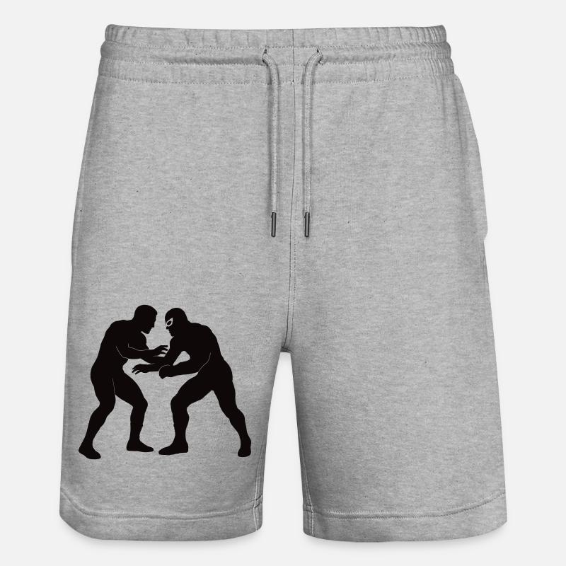 Lutte - Short de jogging bio TRAINER Stanley/Stella unisexe - gris chiné