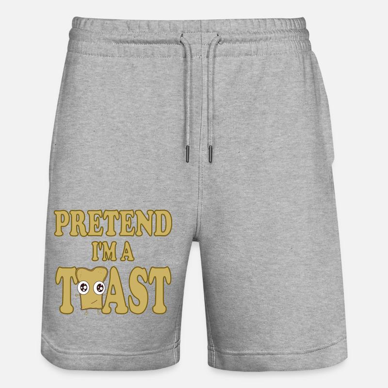 Faites semblant d’être un toast - Short de jogging bio TRAINER Stanley/Stella unisexe - gris chiné