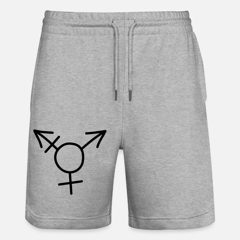 LGBTIQ 1 - Short de jogging bio TRAINER Stanley/Stella unisexe - gris chiné