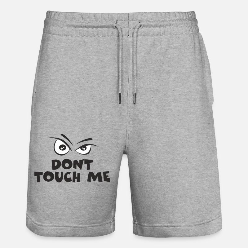 Ne me touche pas - Short de jogging bio TRAINER Stanley/Stella unisexe - gris chiné