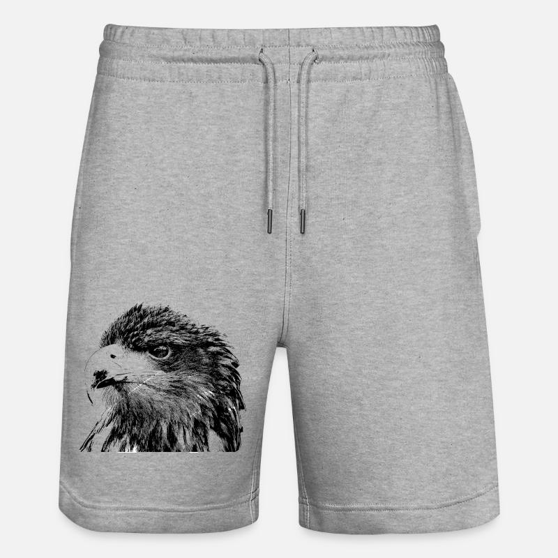 Aigle - Short de jogging bio TRAINER Stanley/Stella unisexe - gris chiné