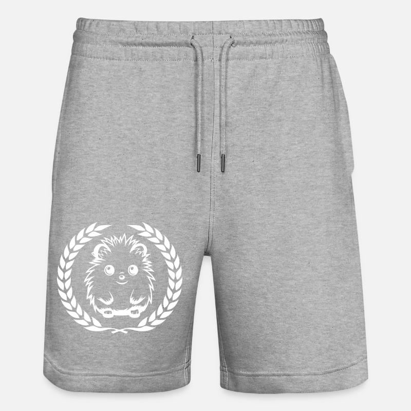 Hérisson Mignon Mignon Bébé - Short de jogging bio TRAINER Stanley/Stella unisexe - gris chiné