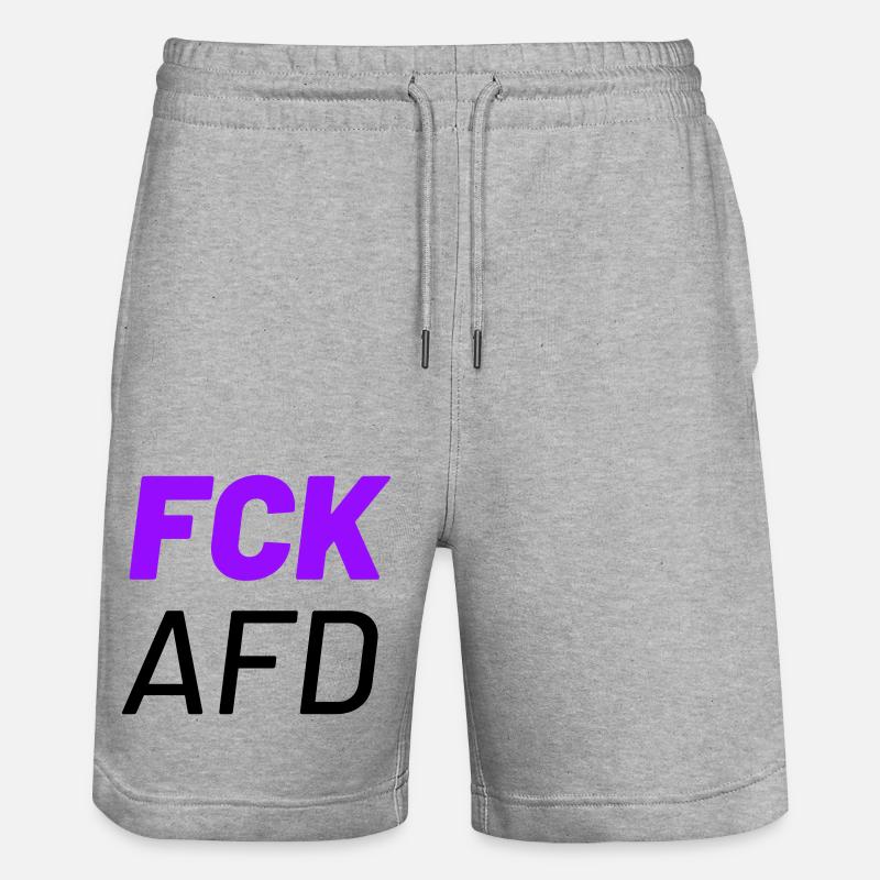 fck et - Short de jogging bio TRAINER Stanley/Stella unisexe - gris chiné