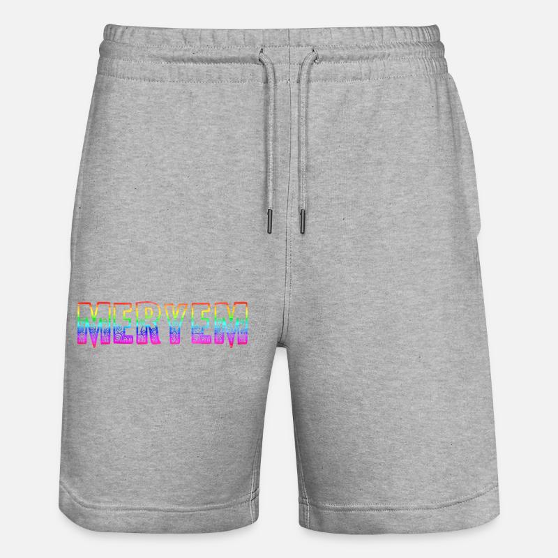 Meryem RS Arc-en-ciel - Short de jogging bio TRAINER Stanley/Stella unisexe - gris chiné