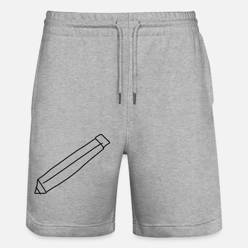 Dessin d’icône de stylo - Short de jogging bio TRAINER Stanley/Stella unisexe - gris chiné