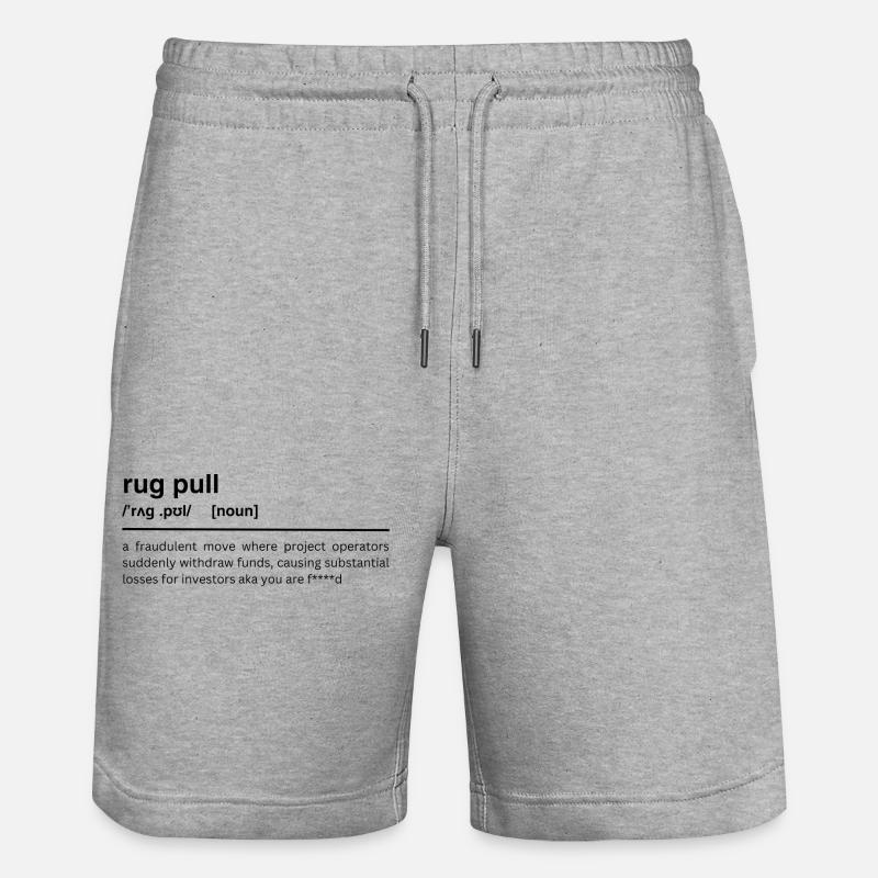 rug pull - Stanley/Stella Unisex Bio Joggingshorts Trainer  - Grau meliert