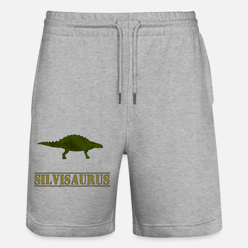 Silvisaurus - Short de jogging bio TRAINER Stanley/Stella unisexe - gris chiné