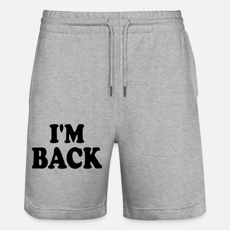 I'm back - Short de jogging bio TRAINER Stanley/Stella unisexe - gris chiné