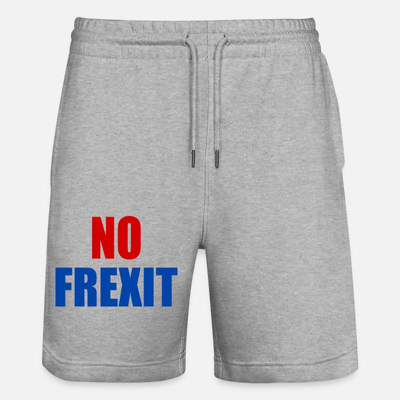No frexit - Short de jogging bio TRAINER Stanley/Stella unisexe - gris chiné