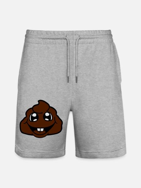 merde tas peu de merde virus kot bazille - Short de jogging bio TRAINER Stanley/Stella unisexe - gris chiné
