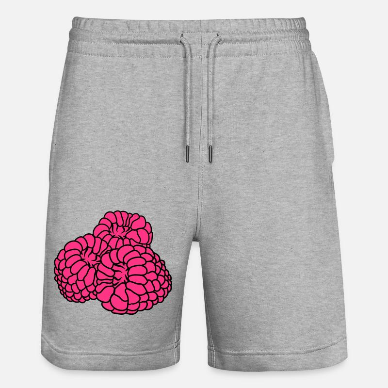 beaucoup de framboises baies délicieux - Short de jogging bio TRAINER Stanley/Stella unisexe - gris chiné