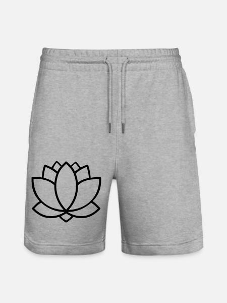 lotus - Stanley/Stella Trainer Unisex Organic Jogging Shorts - heather grey